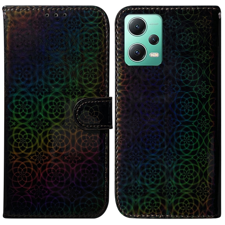 For Xiaomi Redmi Note 12 5G Colorful Magnetic Buckle Leather Phone Case