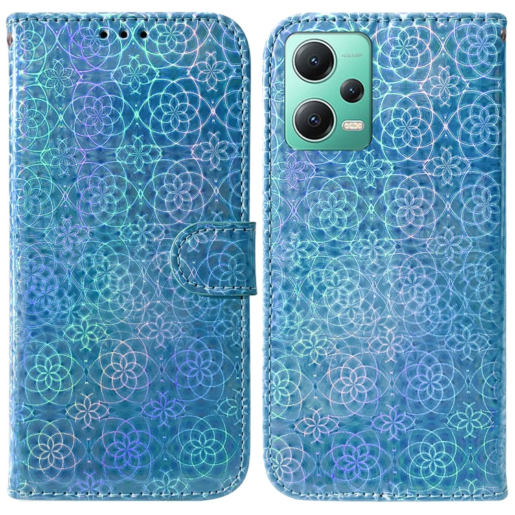 For Xiaomi Redmi Note 12 5G Colorful Magnetic Buckle Leather Phone Case