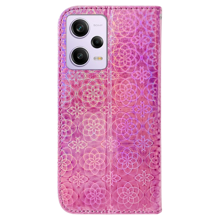 For Xiaomi Redmi Note 12 Pro Colorful Magnetic Buckle Leather Phone Case