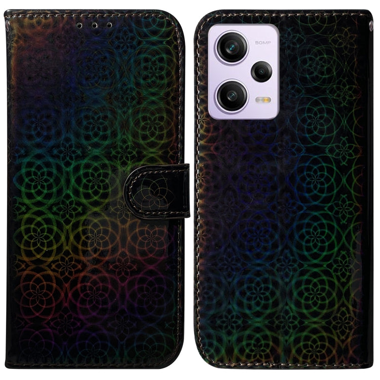 For Xiaomi Redmi Note 12 Pro Colorful Magnetic Buckle Leather Phone Case