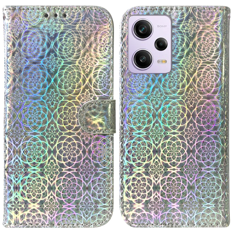 For Xiaomi Redmi Note 12 Pro Colorful Magnetic Buckle Leather Phone Case