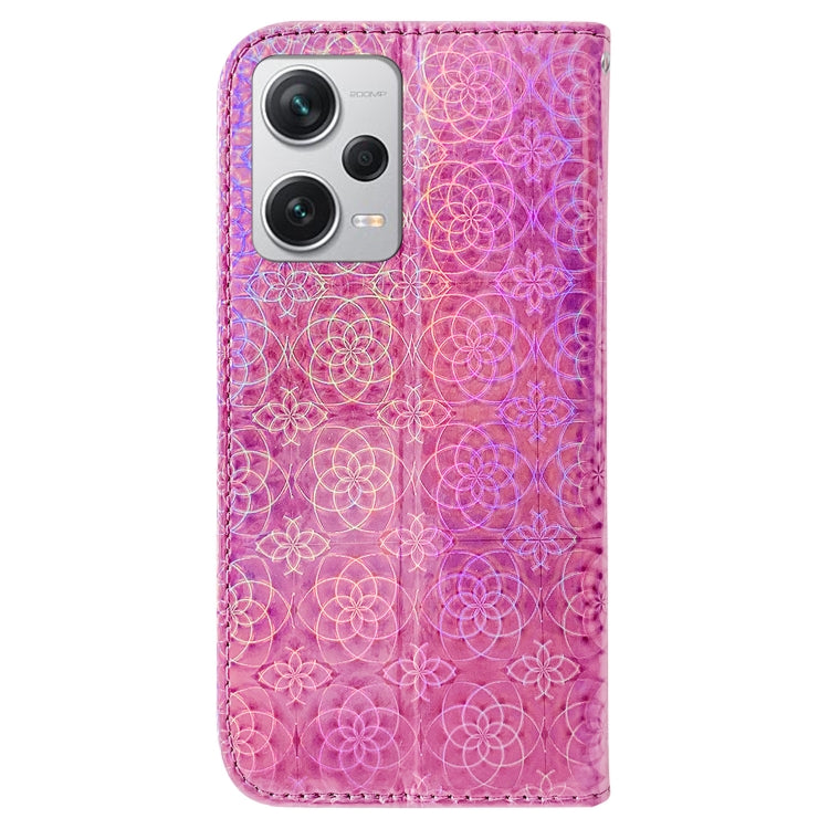 For Xiaomi Redmi Note 12 Pro+ Colorful Magnetic Buckle Leather Phone Case