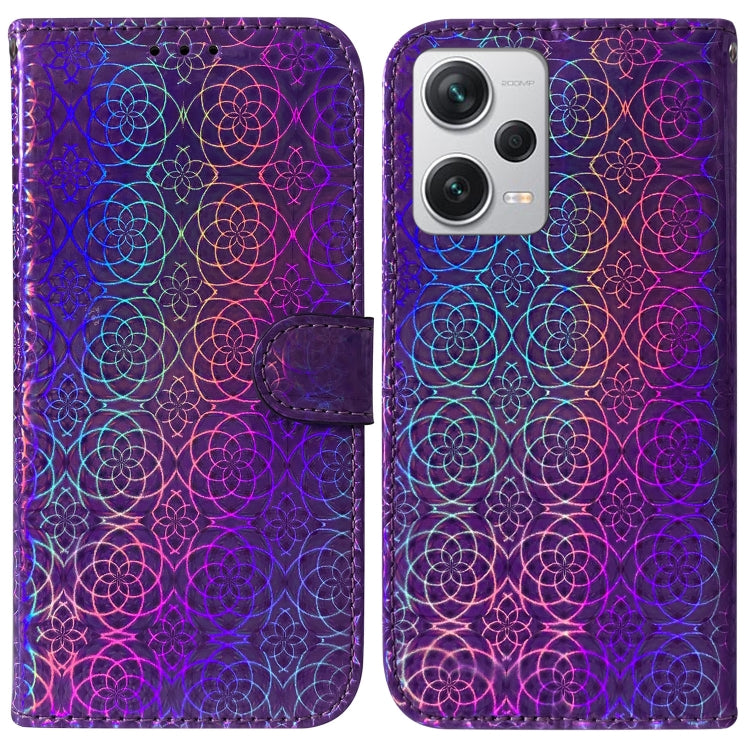 For Xiaomi Redmi Note 12 Pro+ Colorful Magnetic Buckle Leather Phone Case