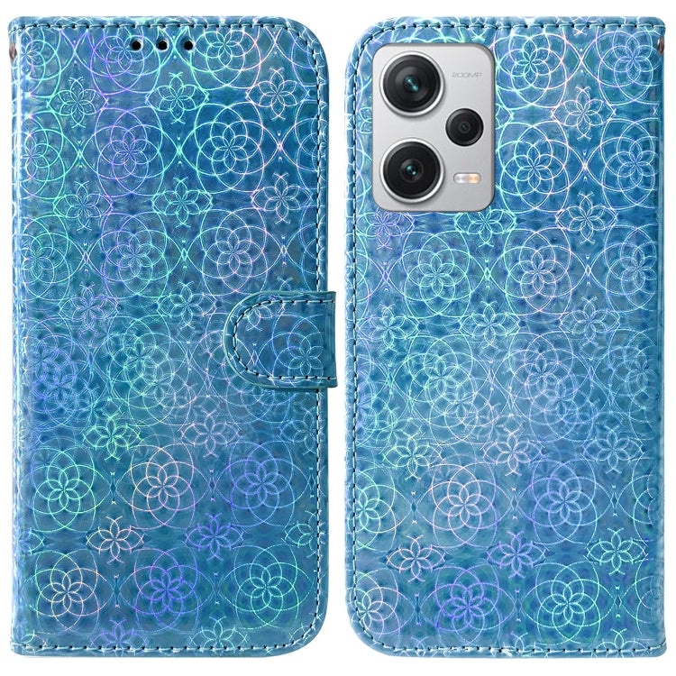 For Xiaomi Redmi Note 12 Pro+ Colorful Magnetic Buckle Leather Phone Case