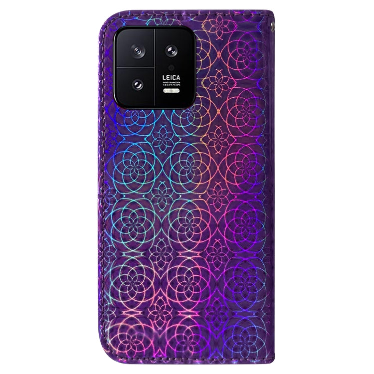 For Xiaomi 13 5G Colorful Magnetic Buckle Leather Phone Case