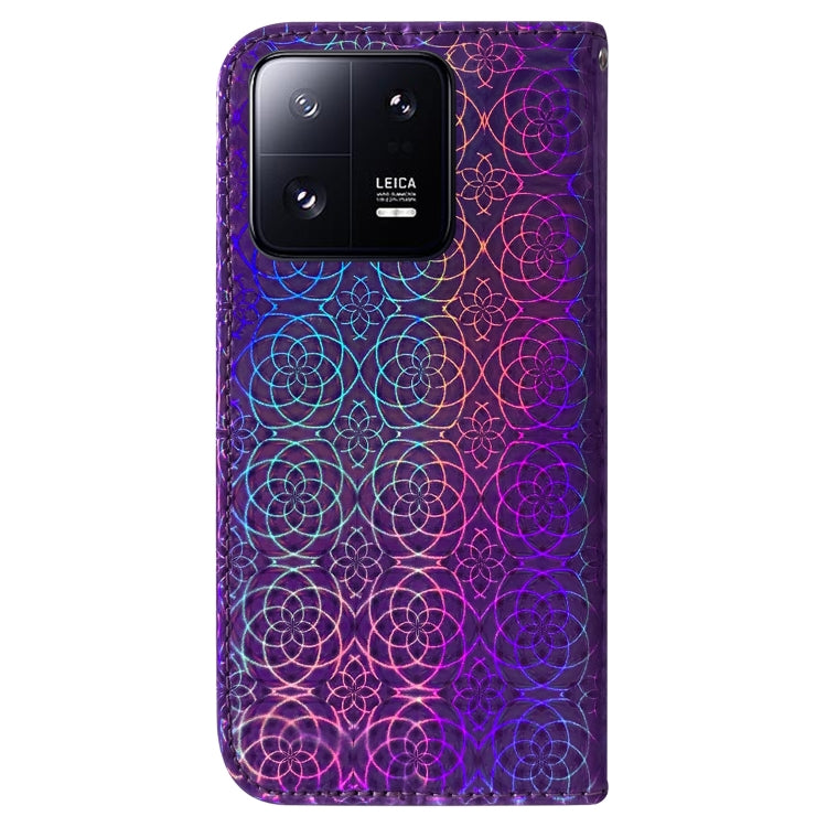 For Xiaomi 13 Pro 5G Colorful Magnetic Buckle Leather Phone Case