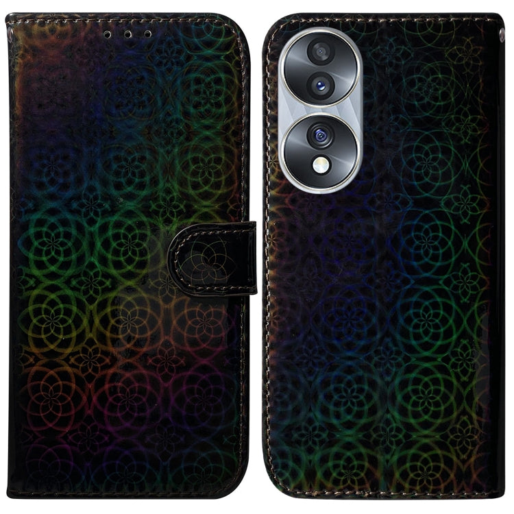 For Honor 70 Colorful Magnetic Buckle Leather Phone Case