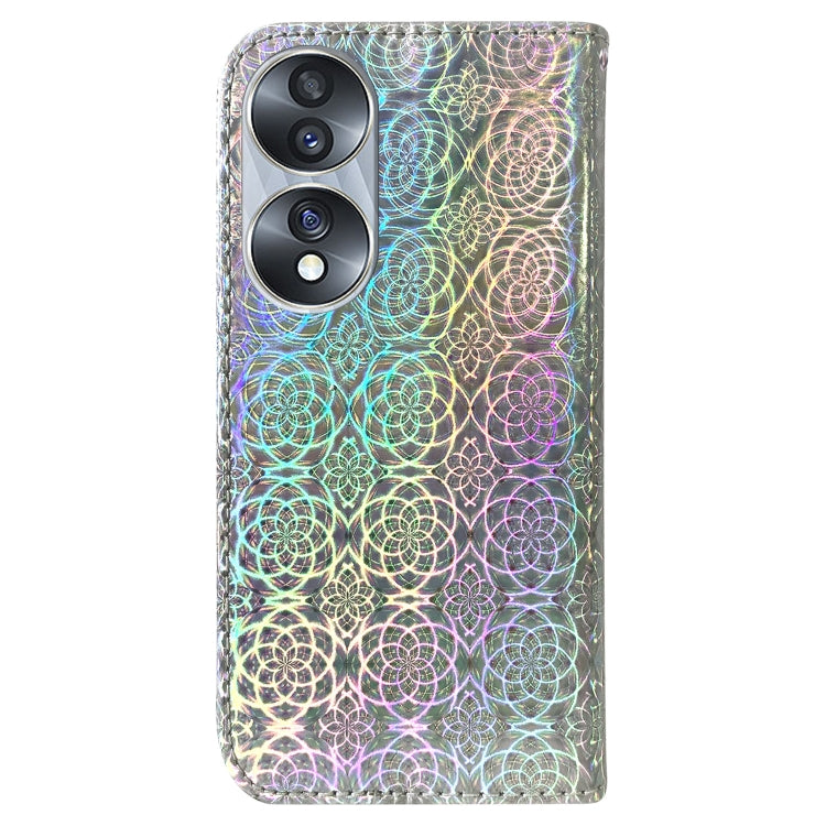 For Honor 70 Colorful Magnetic Buckle Leather Phone Case