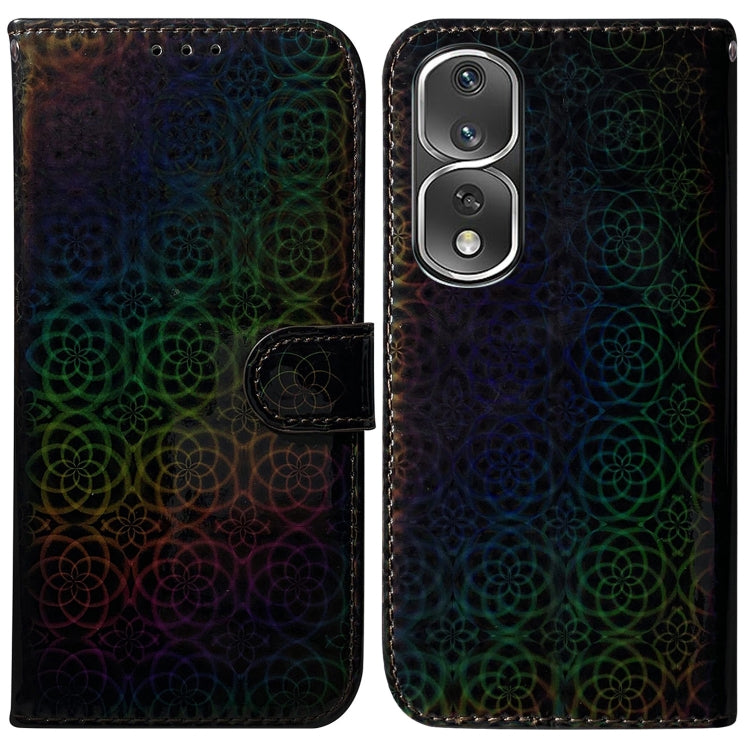For Honor 80 Pro Colorful Magnetic Buckle Leather Phone Case