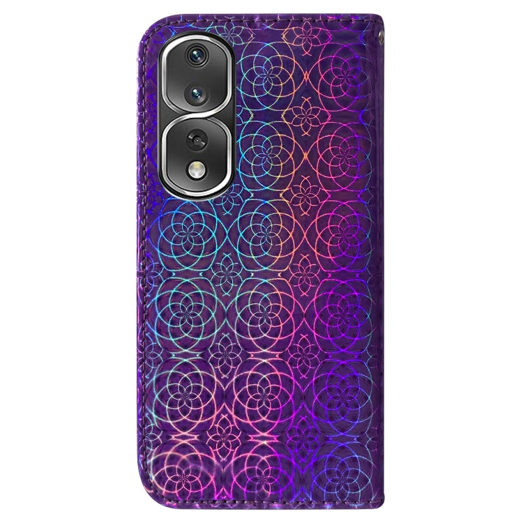 For Honor 80 Pro Colorful Magnetic Buckle Leather Phone Case