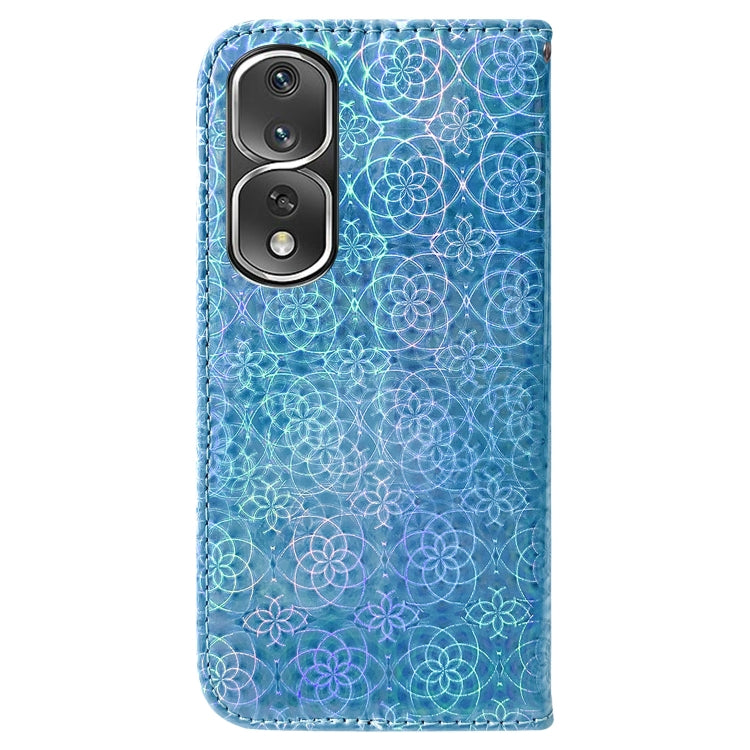 For Honor 80 Pro Colorful Magnetic Buckle Leather Phone Case
