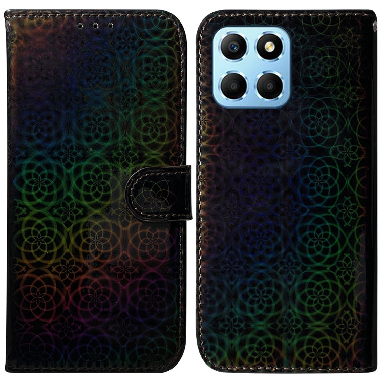 For Honor X8 5G Colorful Magnetic Buckle Leather Phone Case