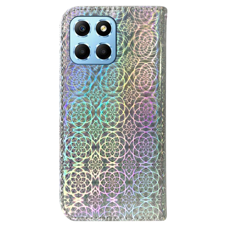 For Honor X8 5G Colorful Magnetic Buckle Leather Phone Case