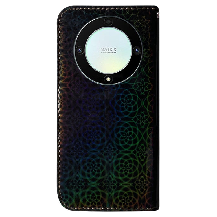 For Honor X9a Colorful Magnetic Buckle Leather Phone Case