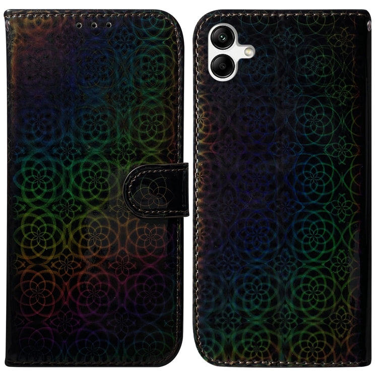 For Samsung Galaxy A04e / F04 / M04 Colorful Magnetic Buckle Leather Phone Case