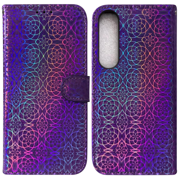 For Sony Xperia 1 IV 2023 Colorful Magnetic Buckle Leather Phone Case