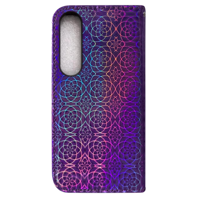 For Sony Xperia 1 IV 2023 Colorful Magnetic Buckle Leather Phone Case