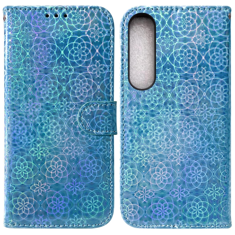 For Sony Xperia 1 IV 2023 Colorful Magnetic Buckle Leather Phone Case