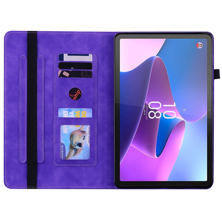 For Lenovo Tab P11 Gen 2 11.5 Skin Feel Solid Color Zipper Leather Tablet Case