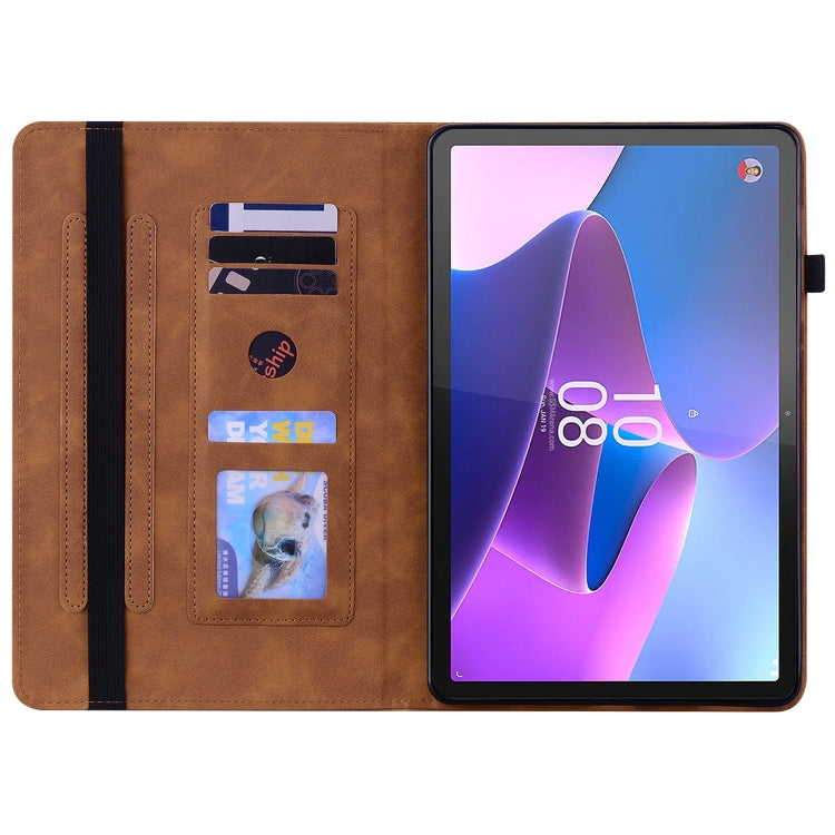 For Lenovo Tab P11 Gen 2 11.5 Skin Feel Solid Color Zipper Leather Tablet Case