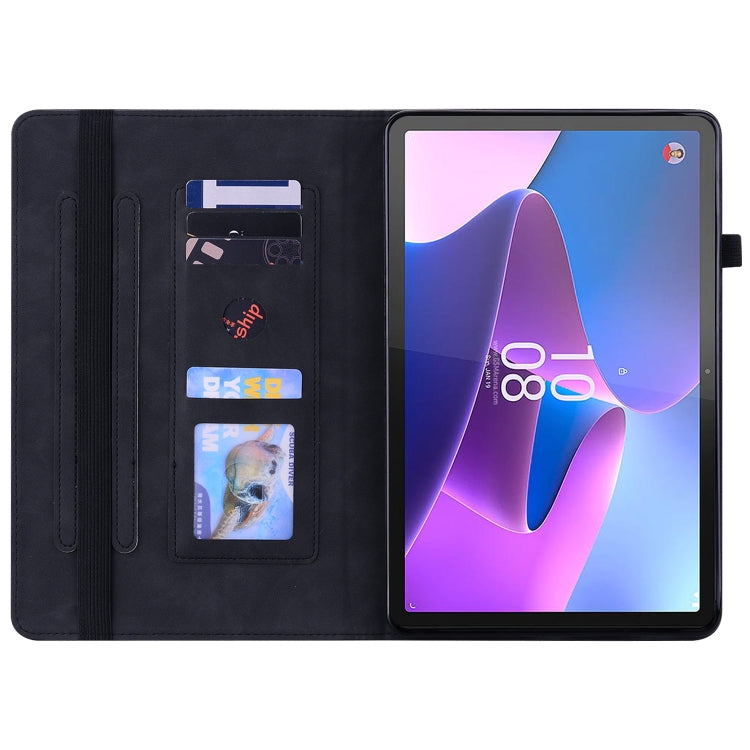 For Lenovo Tab P11 Pro Gen 2 11.2 Skin Feel Solid Color Zipper Leather Tablet Case