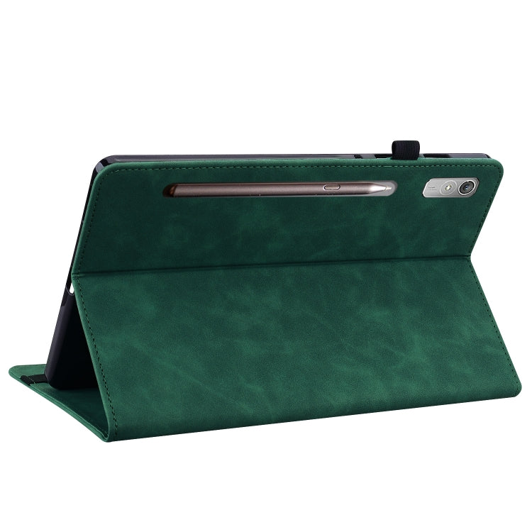 For Lenovo Tab P11 Pro Gen 2 11.2 Skin Feel Solid Color Zipper Leather Tablet Case