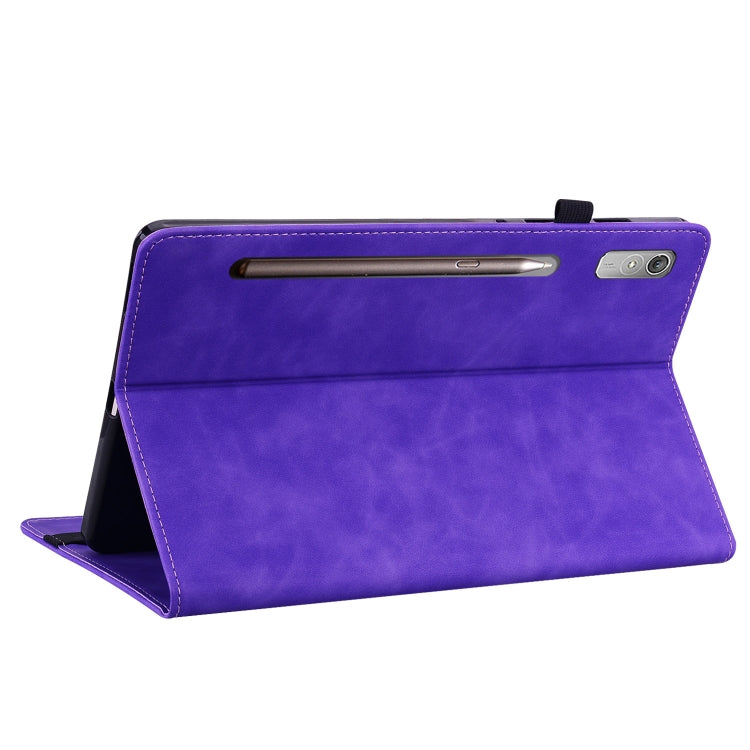 For Lenovo Tab P11 Pro Gen 2 11.2 Skin Feel Solid Color Zipper Leather Tablet Case