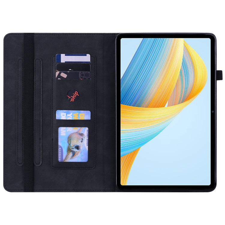 For Honor Pad V8 Pro Skin Feel Solid Color Zipper Leather Tablet Case