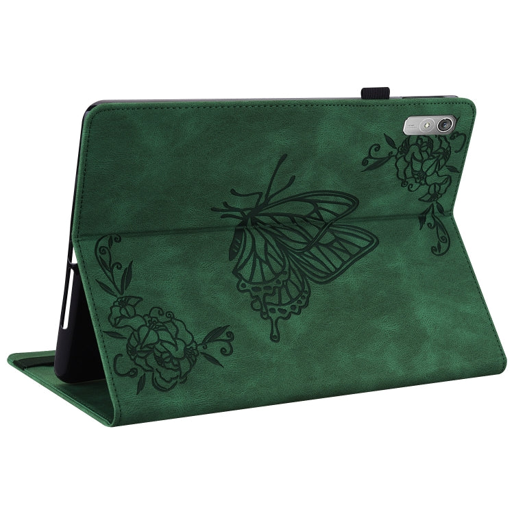 For Lenovo Tab P11 Gen 2 11.5 Butterfly Flower Embossed Leather Tablet Case