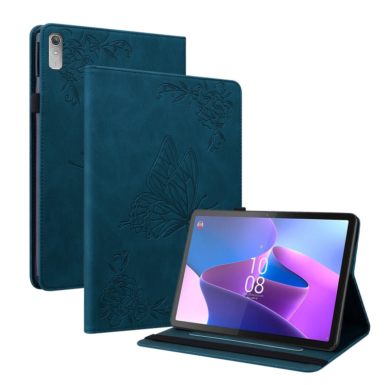 For Lenovo Tab P11 Gen 2 11.5 Butterfly Flower Embossed Leather Tablet Case