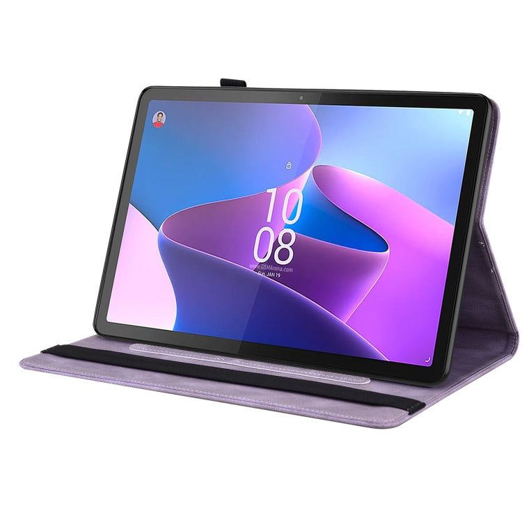 For Lenovo Tab P11 Gen 2 11.5 Butterfly Flower Embossed Leather Tablet Case