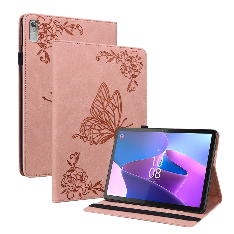 For Lenovo Tab P11 Gen 2 11.5 Butterfly Flower Embossed Leather Tablet Case