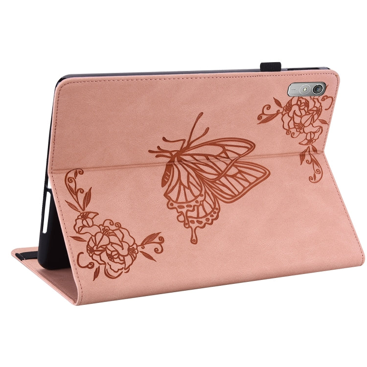 For Lenovo Tab P11 Gen 2 11.5 Butterfly Flower Embossed Leather Tablet Case