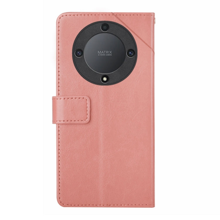 For Honor X9a 5G / Magic5 Lite HT01 Y-shaped Pattern Flip Leather Phone Case