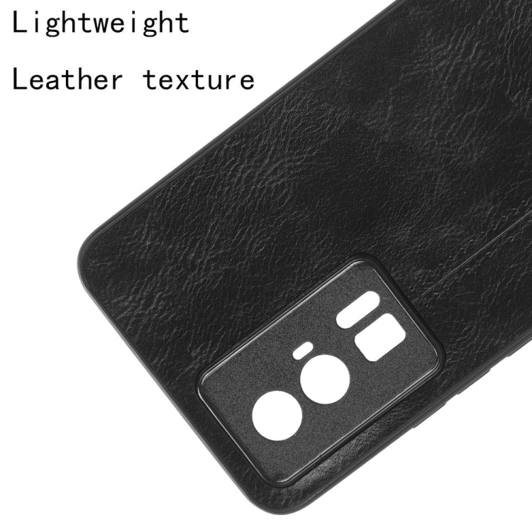 For Xiaomi Redmi K60 5G Sewing Cow Pattern Skin PC + PU + TPU Phone Case