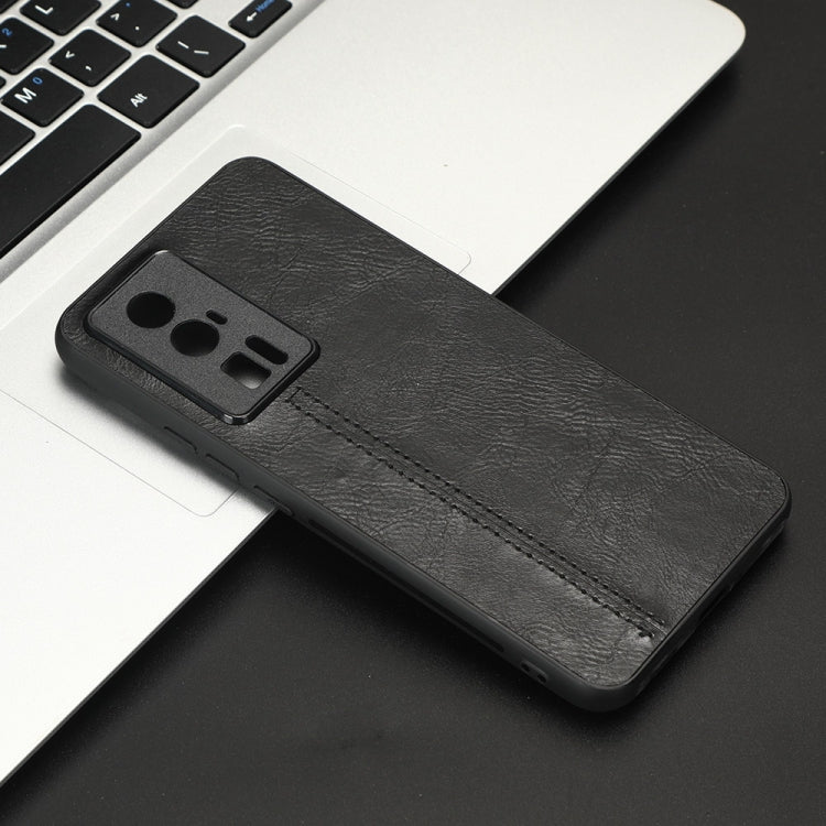 For Xiaomi Redmi K60 5G Sewing Cow Pattern Skin PC + PU + TPU Phone Case