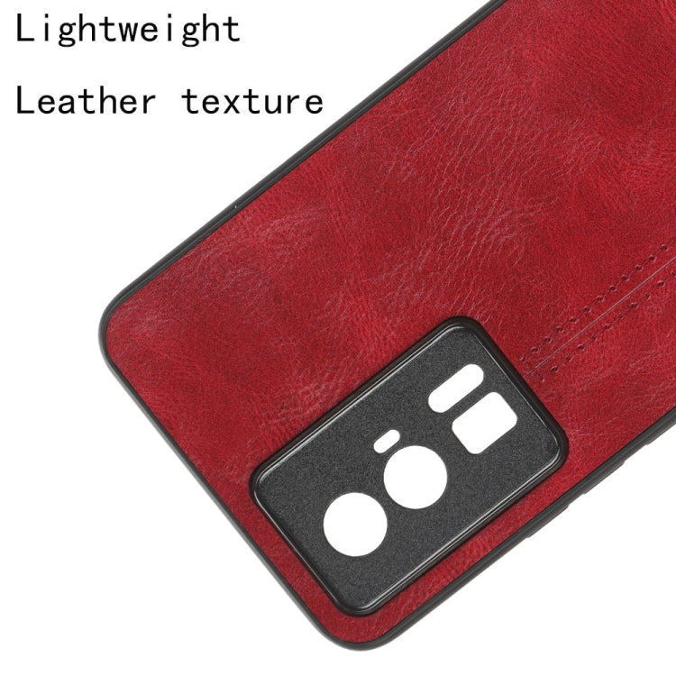 For Xiaomi Redmi K60 5G Sewing Cow Pattern Skin PC + PU + TPU Phone Case