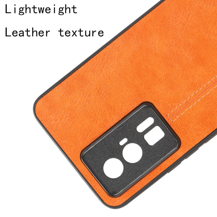 For Xiaomi Redmi K60 5G Sewing Cow Pattern Skin PC + PU + TPU Phone Case