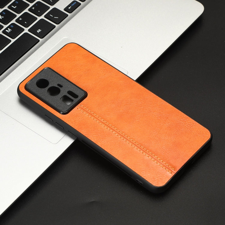 For Xiaomi Redmi K60 5G Sewing Cow Pattern Skin PC + PU + TPU Phone Case