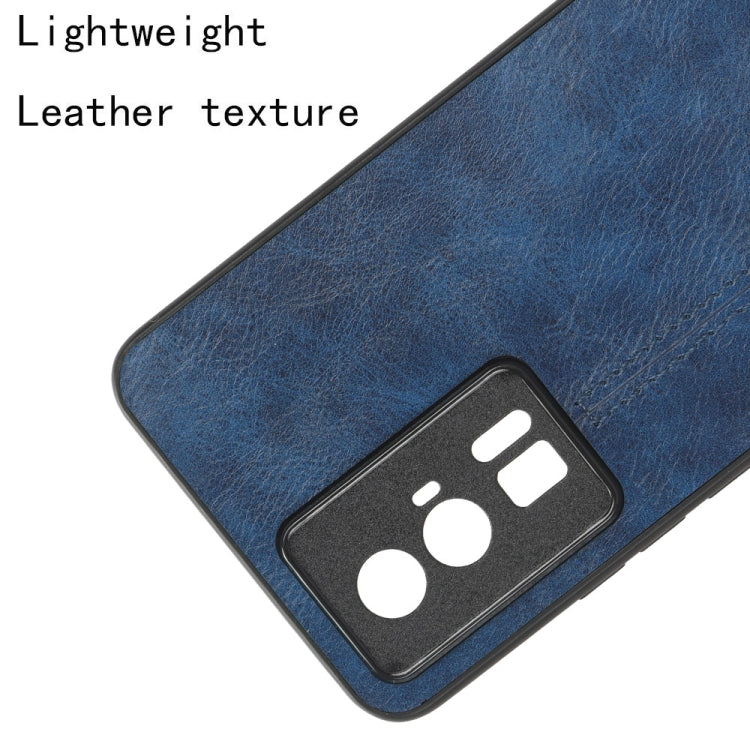 For Xiaomi Redmi K60 5G Sewing Cow Pattern Skin PC + PU + TPU Phone Case