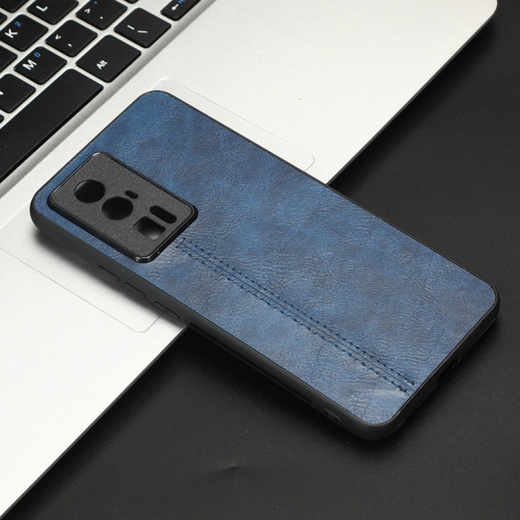 For Xiaomi Redmi K60 5G Sewing Cow Pattern Skin PC + PU + TPU Phone Case