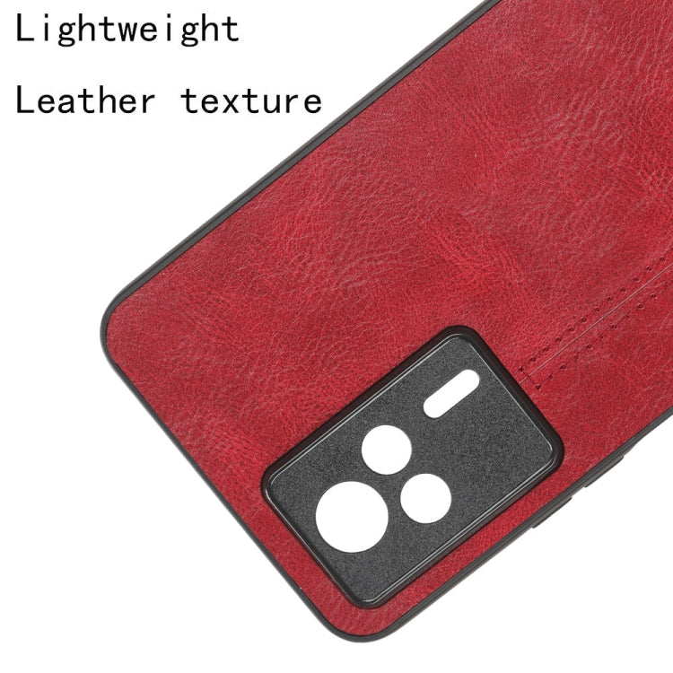 For Xiaomi Redmi K60E 5G Sewing Cow Pattern Skin PC + PU + TPU Phone Case