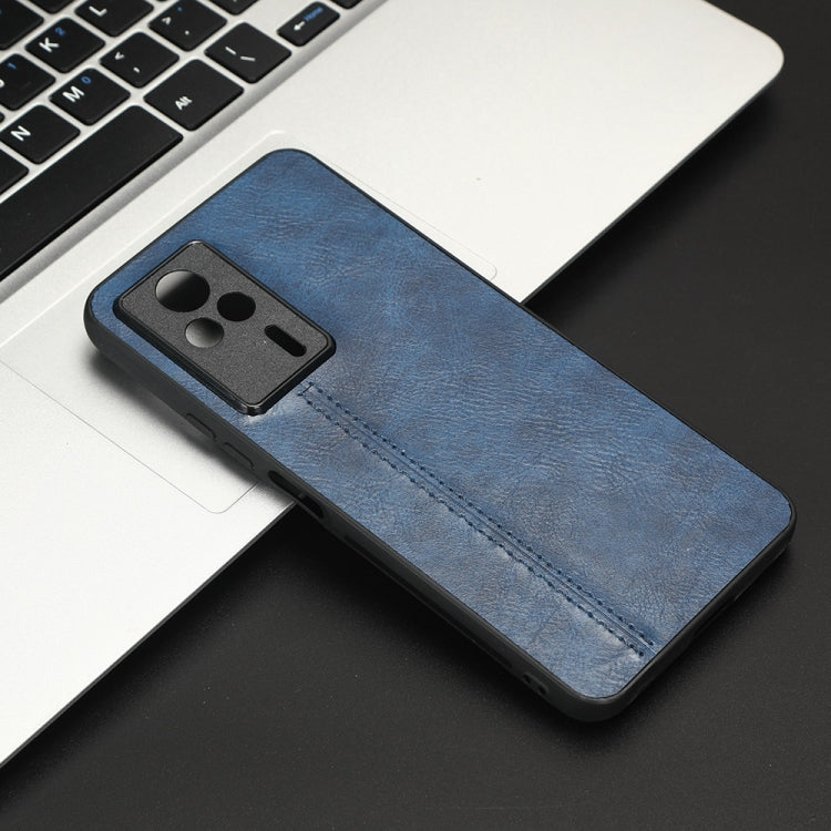 For Xiaomi Redmi K60E 5G Sewing Cow Pattern Skin PC + PU + TPU Phone Case