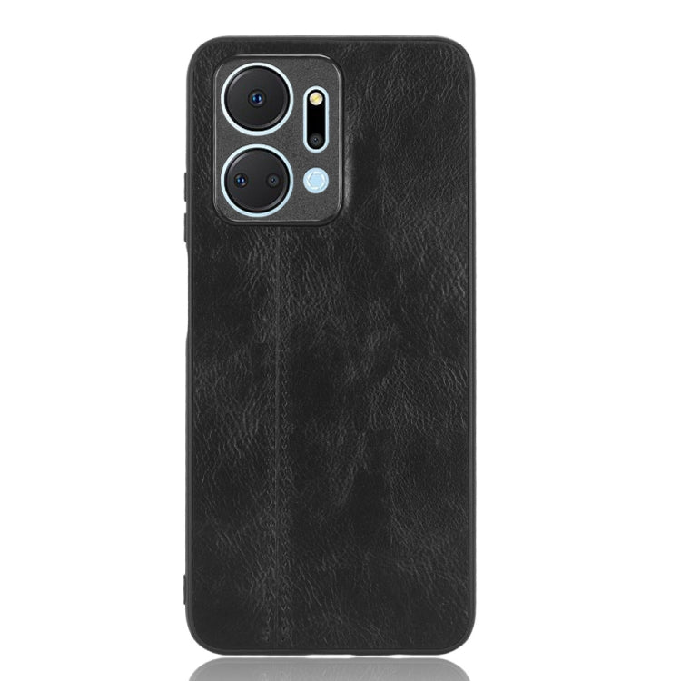 For Honor X7a Sewing Cow Pattern Skin PC + PU + TPU Phone Case