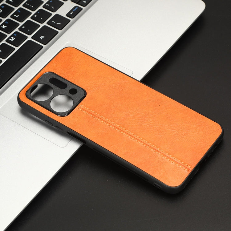 For Honor X7a Sewing Cow Pattern Skin PC + PU + TPU Phone Case