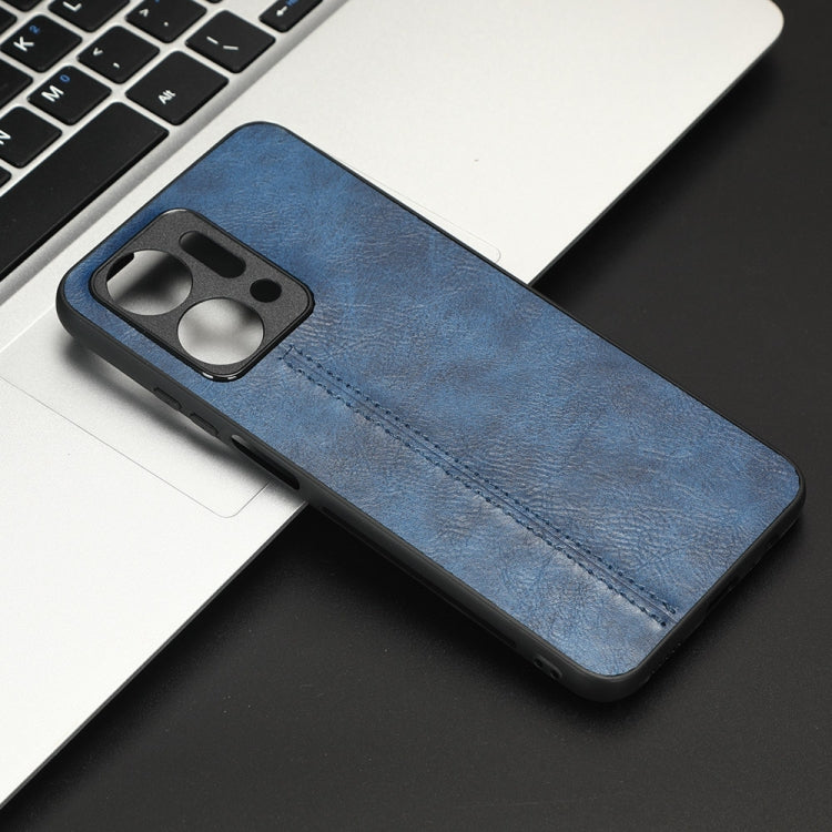 For Honor X7a Sewing Cow Pattern Skin PC + PU + TPU Phone Case