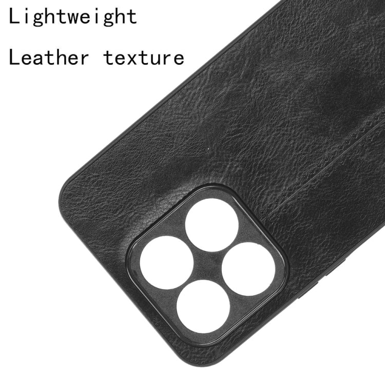 For Honor X8a Sewing Cow Pattern Skin PC + PU + TPU Phone Case