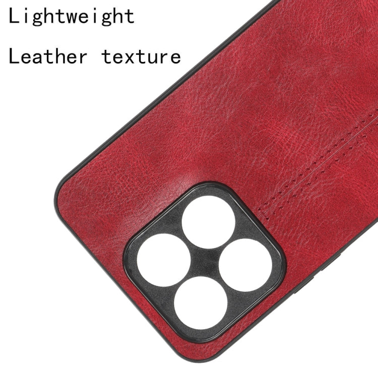 For Honor X8a Sewing Cow Pattern Skin PC + PU + TPU Phone Case