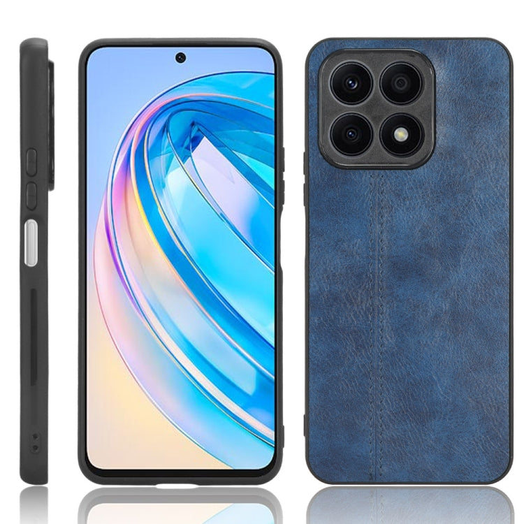 For Honor X8a Sewing Cow Pattern Skin PC + PU + TPU Phone Case