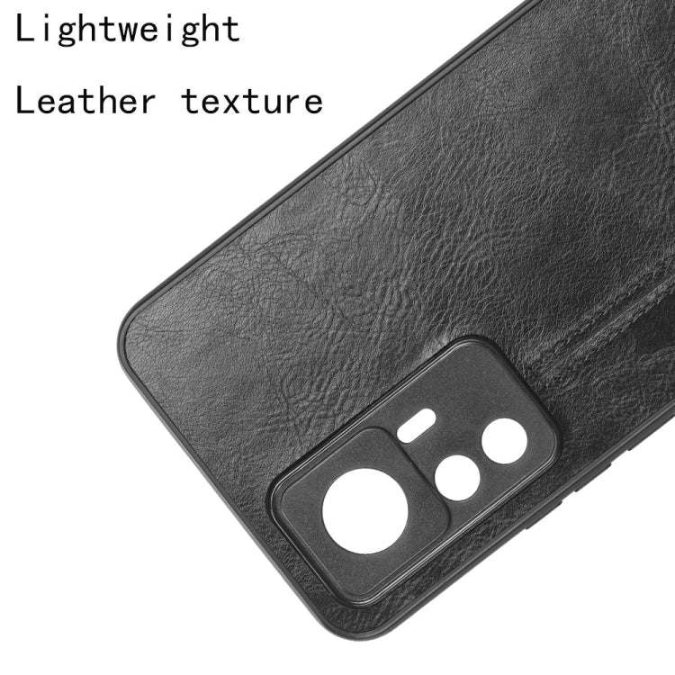 For Xiaomi 12T/Redmi K50 Ultra Sewing Cow Pattern Skin PC + PU + TPU Phone Case